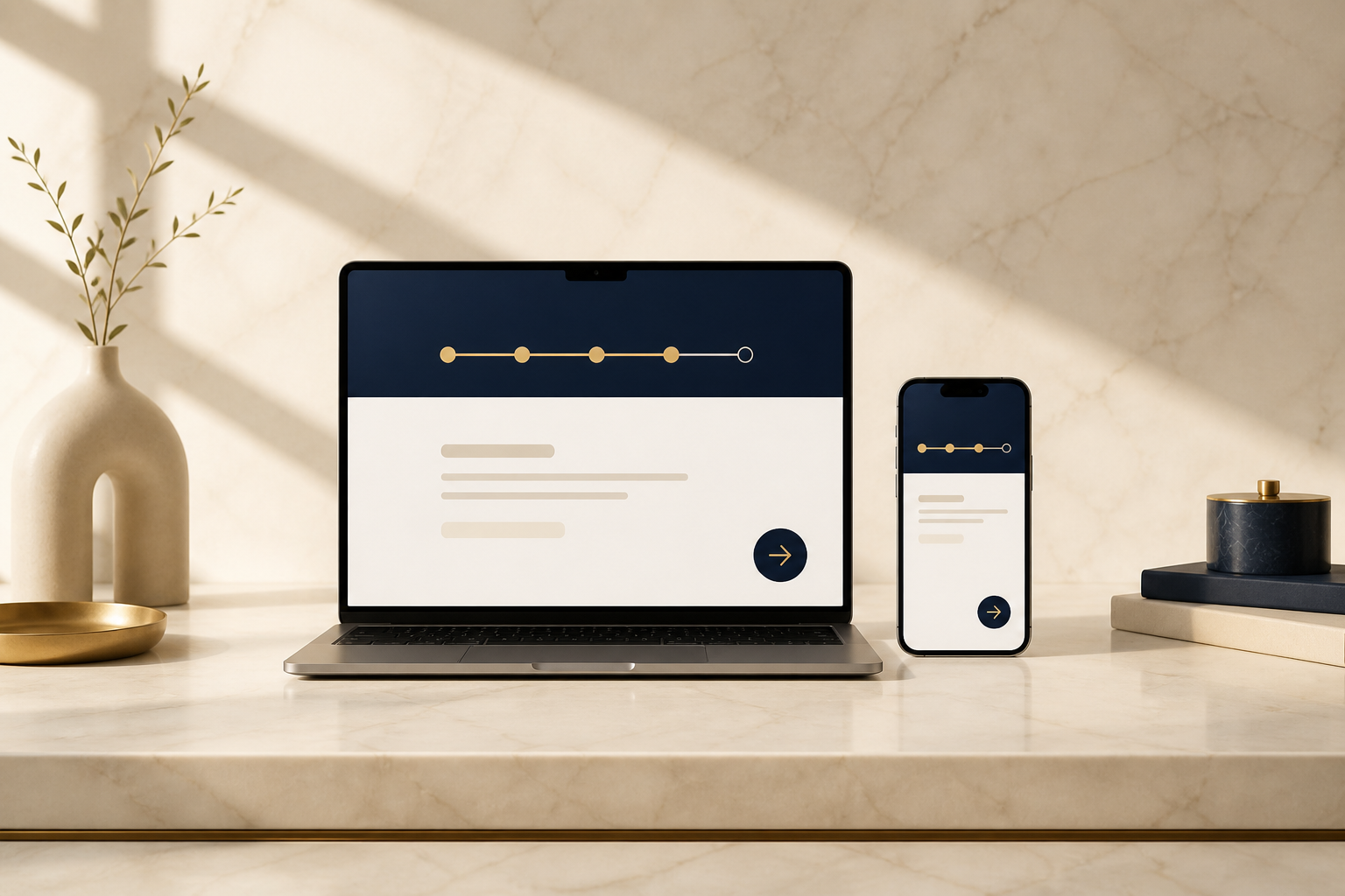 Business customer workspace ready to resume across devices